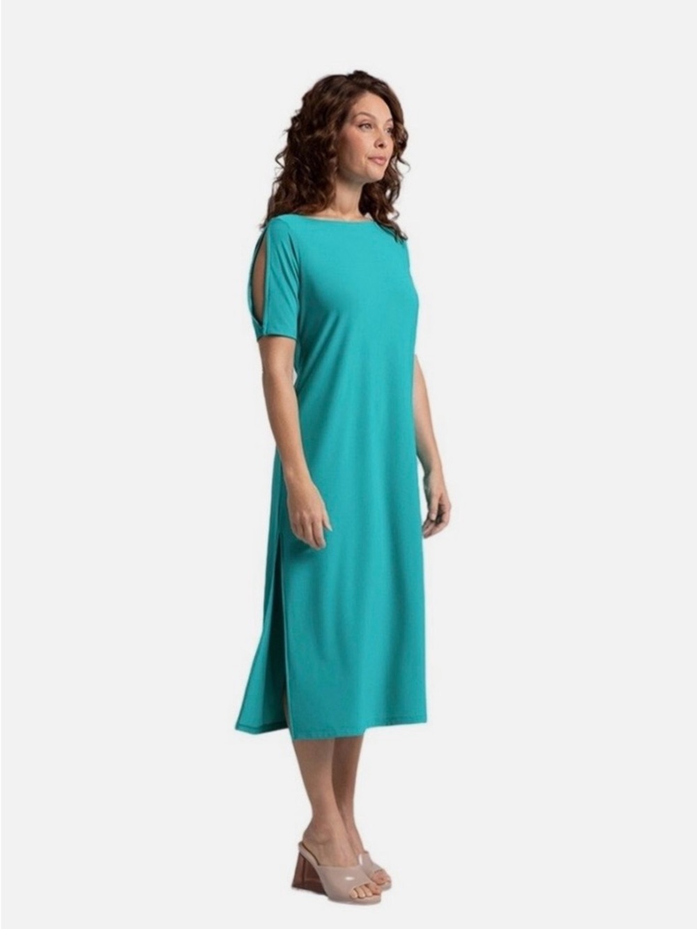SYMPLI Boatneck Midi Dress in 'Gem'